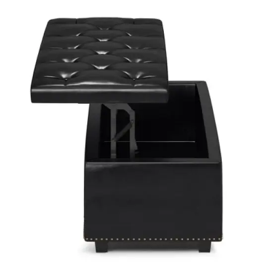 Rectangular Springfield Lift Top Storage Ottoman - WyndenHall image {3}