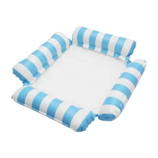 Unique Bargains Stripe Pool Hammock Lounger 1 Set image {9}