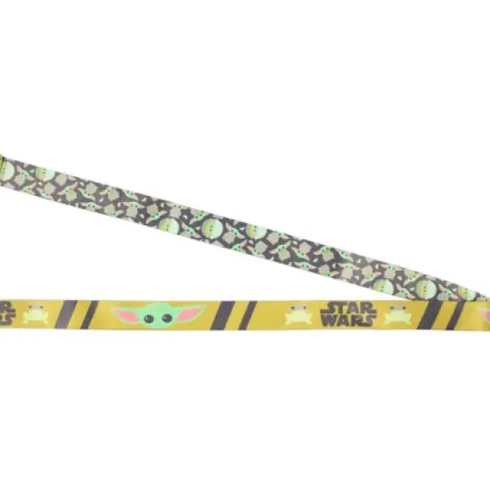 Star Wars The Mandalorian The Child Lanyard ID Holder with Rubber Charm and Collectible Sticker image {2}