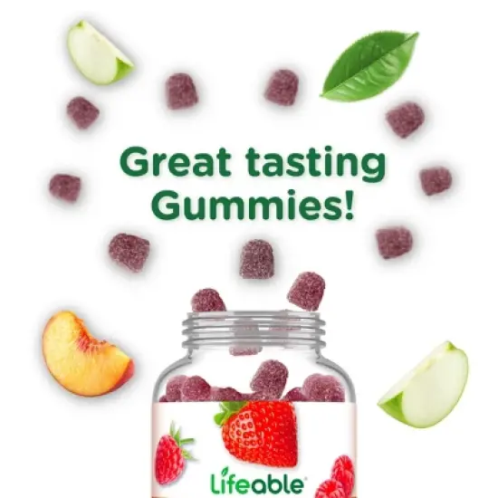 Lifeable - Ashwagandha + Ginseng & Lemon Balm - Adult - 60 Gummies image {2}