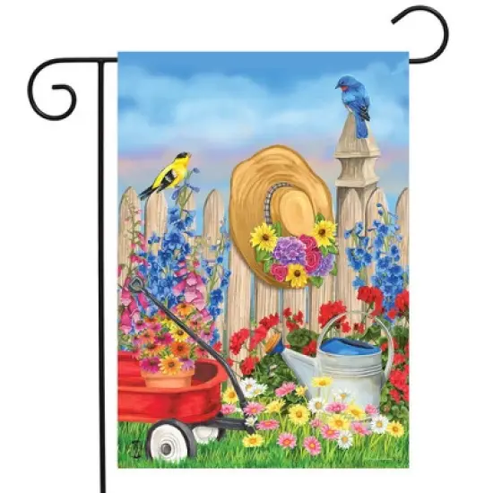 Briarwood Lane Garden Flag 12x18 For Outdoor Green Thumb Spring For Spring Garden Flag Flags For Outside image {1}