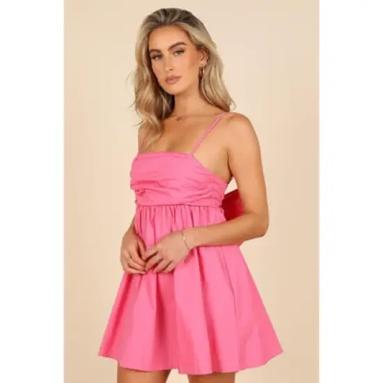 Petal and Pup Womens Alice Bow Back Mini Dress image {4}