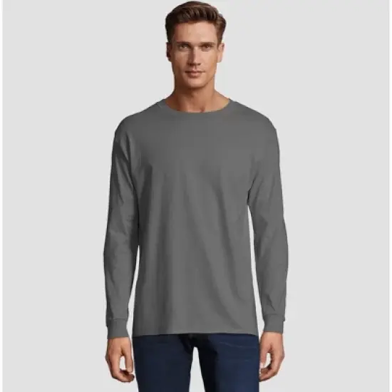 Hanes Men's Long Sleeve Beefy T-Shirt image {9}
