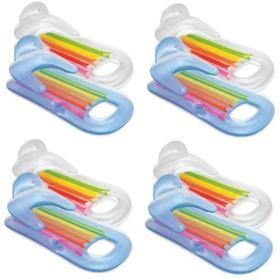 Intex King Kool Lounge Swimming Pool Lounger with Headrest (8 Pack) image {1}