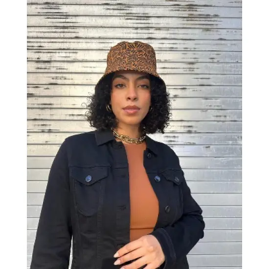 The Wrap Life | Satin Lined Printed Bucket Hat image {4}