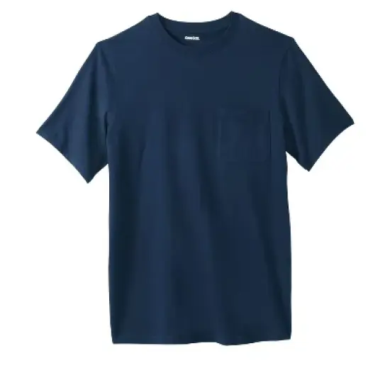 KingSize Men's Big & Tall Shrink-Less&trade; Lightweight Pocket Crewneck T-Shirt image {13}