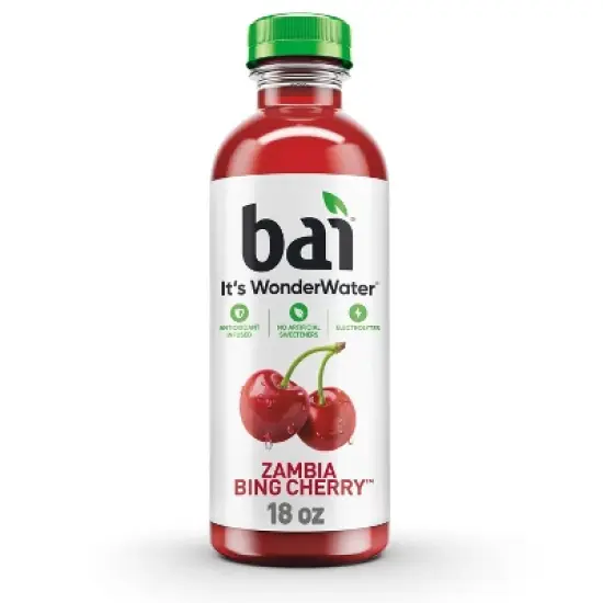 Bai Zambia Bing Cherry Antioxidant Water - 18 fl oz Bottle image {9}