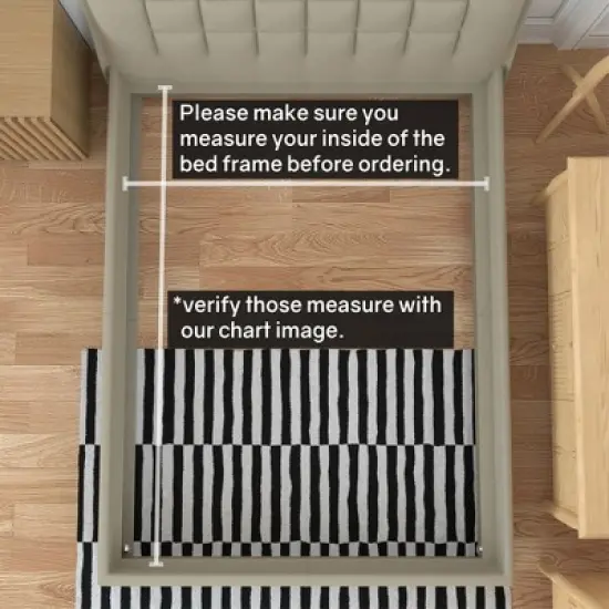 Continental Sleep, 0.75-Inch Heavy Duty Vertical Mattress Support Wooden Bunkie Board/Slats image {2}