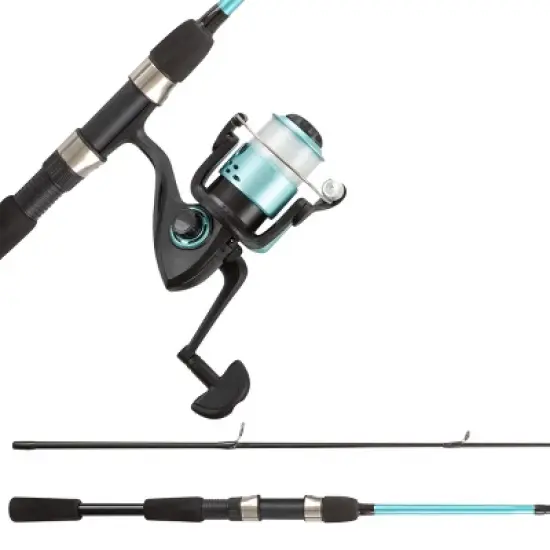 Leisure Sports Beginner Spinning Rod and Reel Combo - Turquoise image {2}
