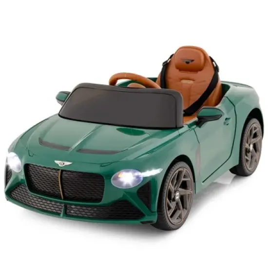 Costway 12V Licensed Bentley Bacalar Kids Electric Ride-on Car with Remote Control Green/Red/White/Black image {10}