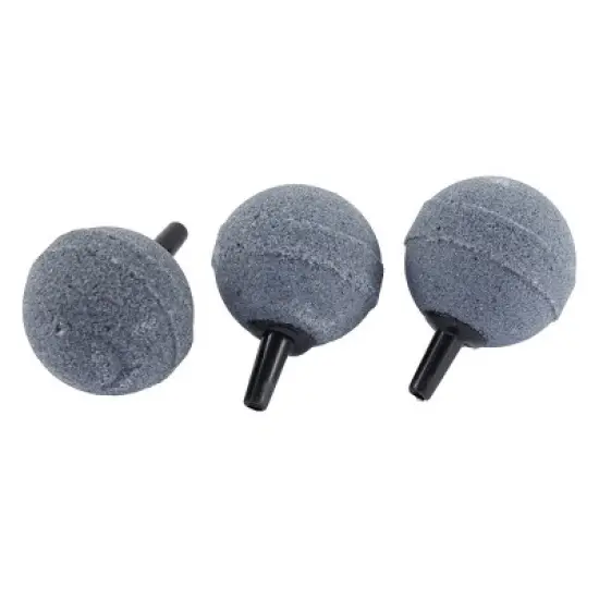 Unique Bargains Round Ball Shape Air Stone Gray for Aquarium Fish Tank 1.2" Dia 3 Pcs image {3}