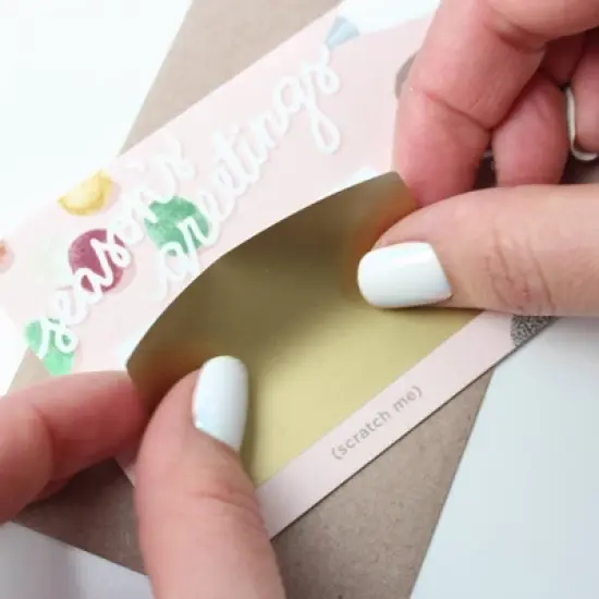 Assorted Holiday Scratch off Mini Note Cards image {3}