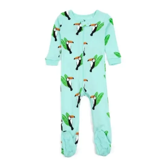 Leveret Footed Sleeper Cotton Boys Pajamas image {6}