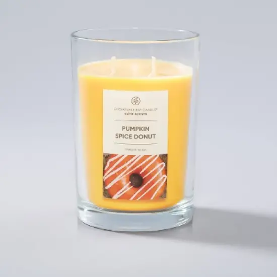 19oz Glass Jar Pumpkin Spice Donut Candle - Home Scents image {2}