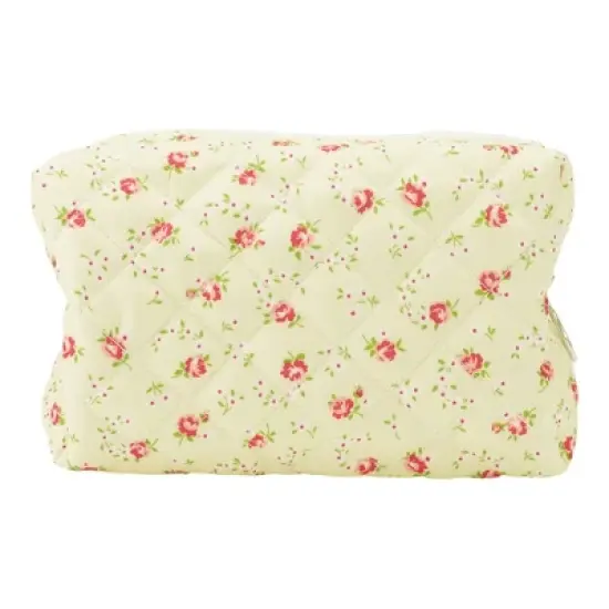 Unique Bargains Women Portable Small Floral Makeup Bag 1 Pc image {4}
