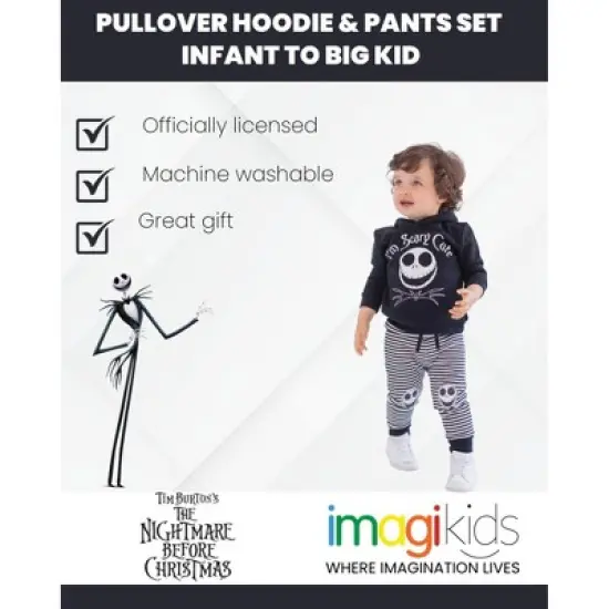 Disney Jack Skellington Baby Hoodie and Pants Outfit Set image {4}