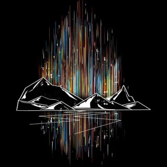 Junior's Design By Humans aurora By kharmazero T-Shirt image {1}