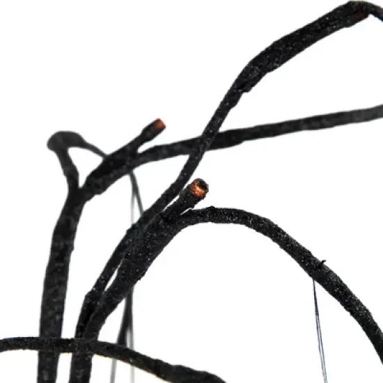 Northlight Pre-Lit Glittered Halloween Willow Tree with Bats - 24" - LED Orange Lights image {6}