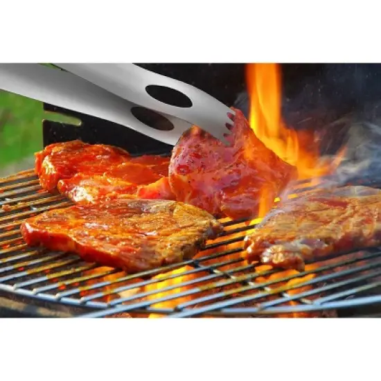 Hastings Home 22-Piece Stainless Steel Barbecue Grill Set and Accessories With Wooden Handles image {5}