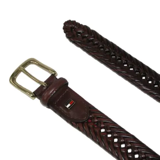 Tommy Hilfiger Men's Burnished Handlaced Braided Belt (Pack of 2) image {3}