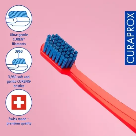 Curaprox CS 3960, Super Soft Toothbrush for Gentle and Effective Daily Brushing image {4}