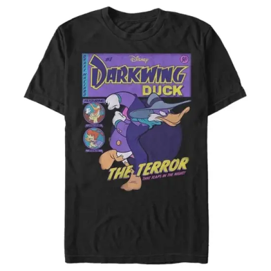 Men's Darkwing Duck The Terror That Flaps In The Night Comic Cover T-Shirt image {4}