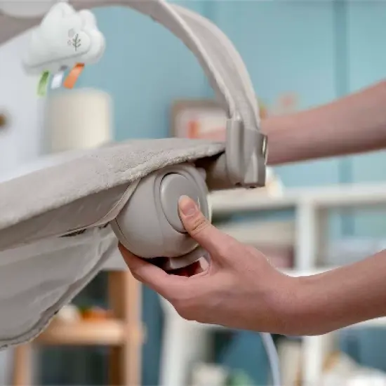 Ingenuity InLighten Baby Bouncer Seat, Light Up Toy Bar, Bunny Tummy Time Pillow Mat - Twinkle Tails image {4}