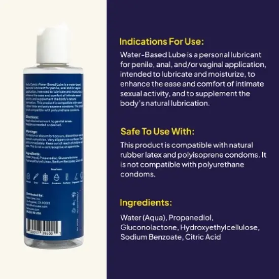 Hello Cake Water-Based Personal Lubricant - 8 fl oz image {5}