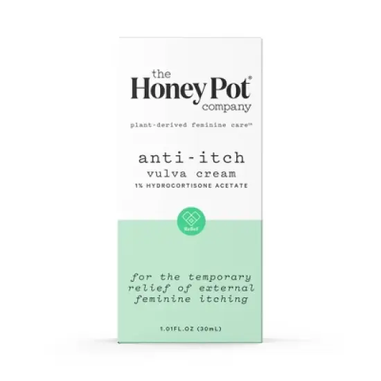 The Honey Pot Anti-Itch Cream with 1% Hydrocortisone - 1.01 fl oz image {1}