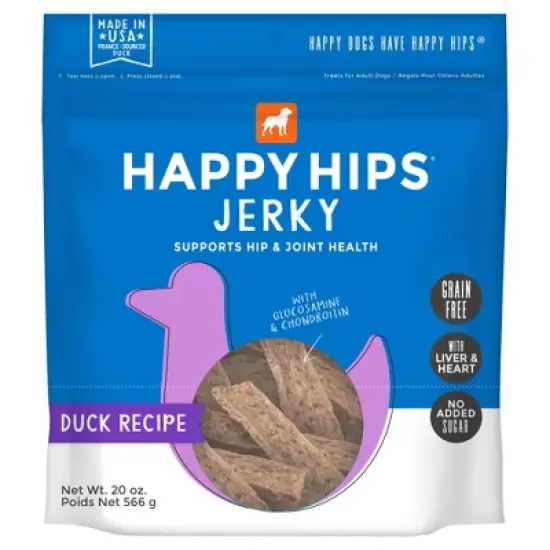 Cloud Star Happy Hips Jerky Grain-Free Duck Recipe Dog Treats image {8}