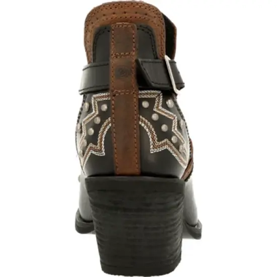 Women's Durango Studded Western Fashion Bootie, DRD0403, Black image {3}