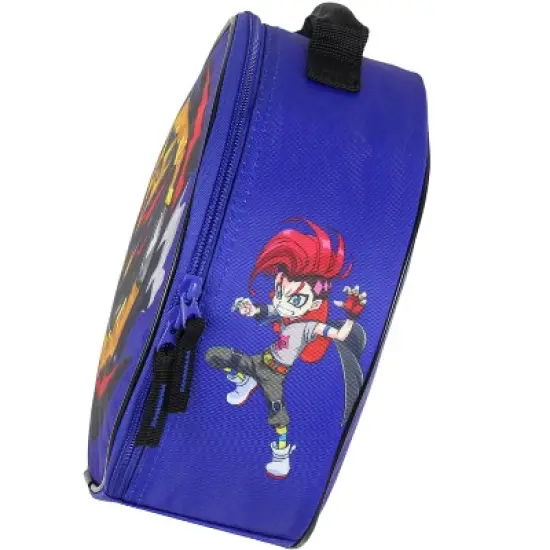 Beyblade Burst Show Bel Daizora Dynamite Blade Single Compartment Lunch Box Bag Blue image {4}