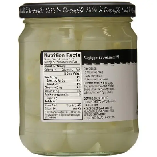 Sable & Rosenfeld Vermouth Tipsy Onions - Case of 6/10.9 oz image {4}