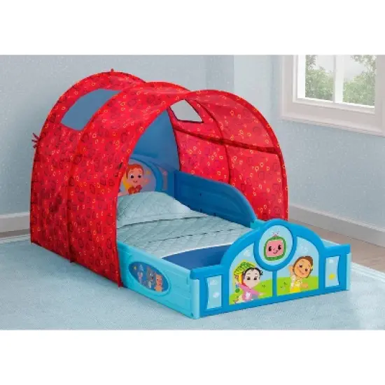 Delta Children CoComelon Sleep and Play Toddler Bed with Tent image {1}