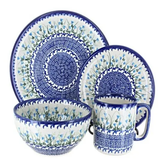 Blue Rose Polish Pottery Vena Dinnerware (16 PC) image {16}