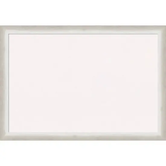 26"x18" Two Tone Wood Frame Cork Board Silver - Amanti Art image {13}