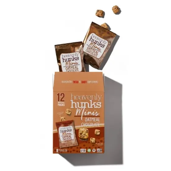 Heavenly Hunks Oatmeal Chocolate Chip Mini Cookie Bites Snack Pack - 14.4oz/12ct image {1}