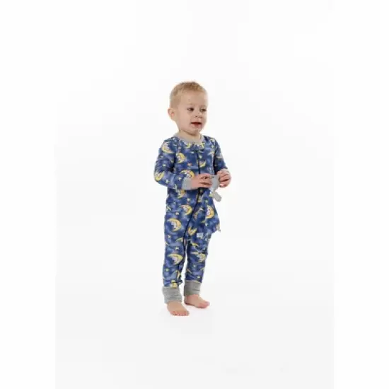 Sleep On It Infant Boys Goodnight Moon Zip-Front Coverall Pajama image {2}