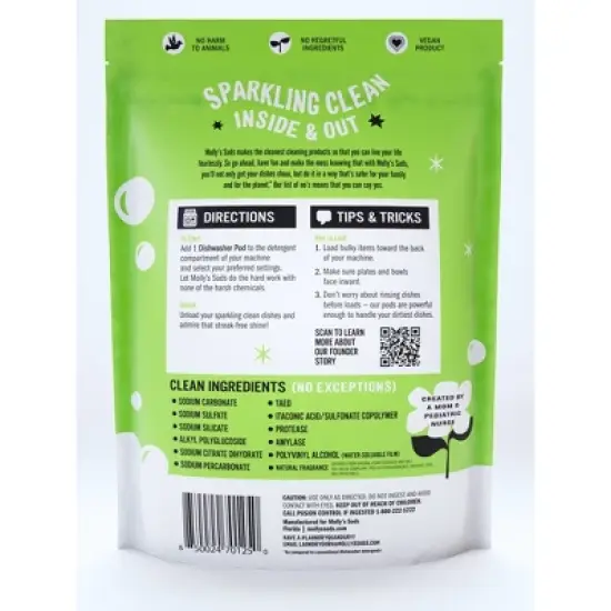 Molly's Suds Dish Pods - Citrus - 60ct image {1}