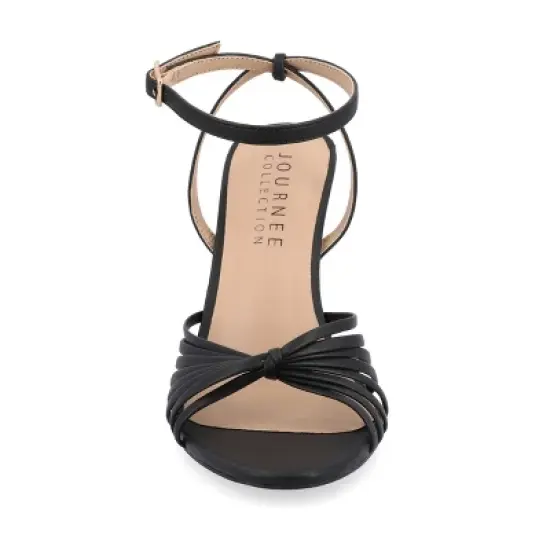 Journee Collection Womens Vanita Multi Strap Stiletto Open Toe Pumps image {5}