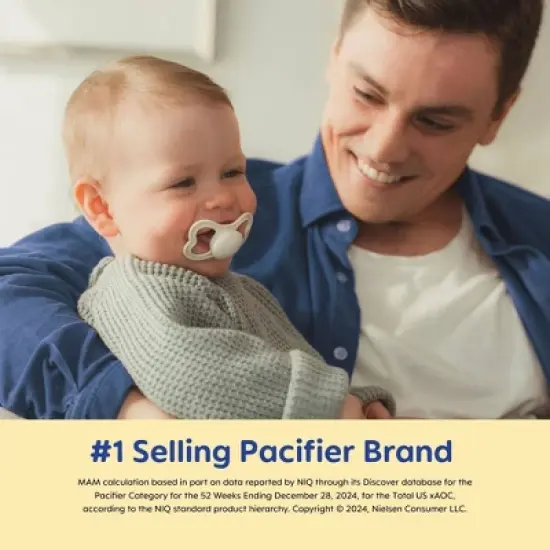 MAM Mini Air Pacifier 0-6 Months - 2ct Pink image {2}