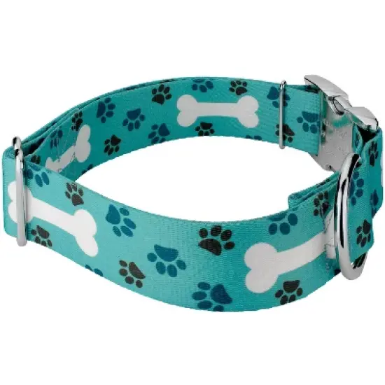 Country Brook Petz HossFit Jr Wide Premium Dog Collar - Dog's Life Collection (Oh My Dog, Extra Large) image {3}