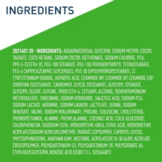 CeraVe Hydrating Cream-to-Foam Face Wash - 3 fl oz image {8}