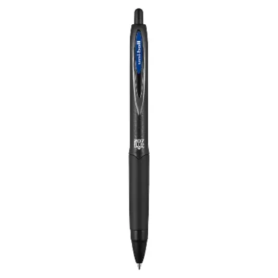 uni-ball uniball 207 Plus+ Retractable Gel Pens Medium Point 0.7mm Blue Ink Dozen (70463) image {2}