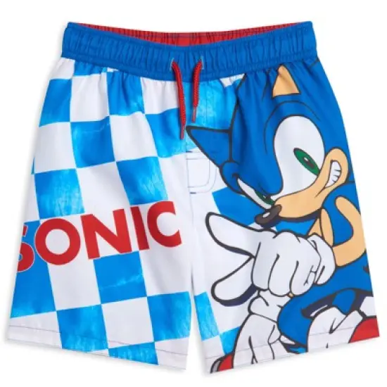 SEGA Sonic the Hedgehog Knuckles Tails Swim Trunks Bathing Suit Toddler  image {7}