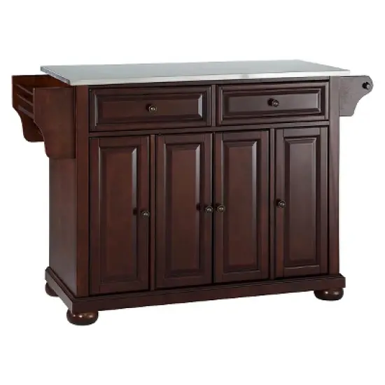 Alexandria Stainless Steel Top Kitchen Island - Crosley image {7}