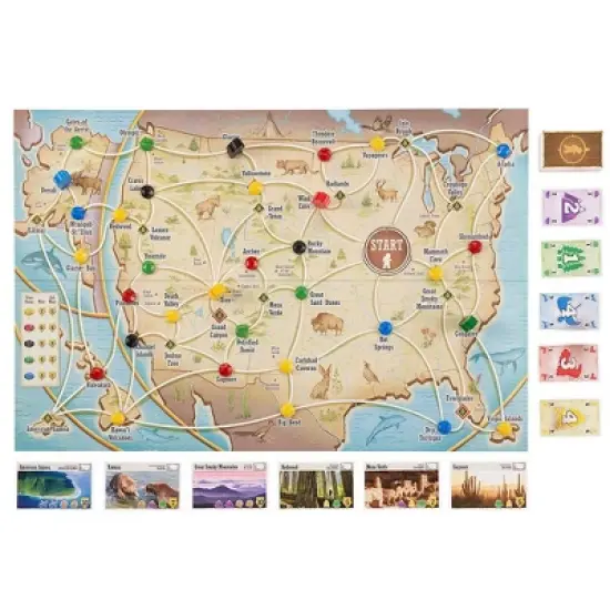 Trekking The National Parks Family Board Game: Geography Educational Playtime 30-45 Min, 1-5 Players image {4}
