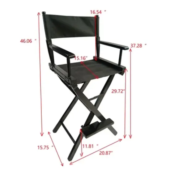 PAGED 2 Piece Outdoor Folding Chair Set Casual Home Director's Chair for adults for Garden, Balcony, Backyard image {2}