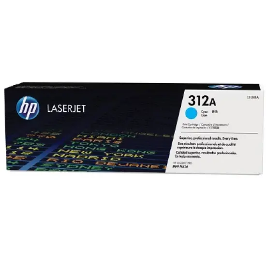 HP 312A Cyan LaserJet Toner Cartridge, ~2,700 pages, CF381A image {7}
