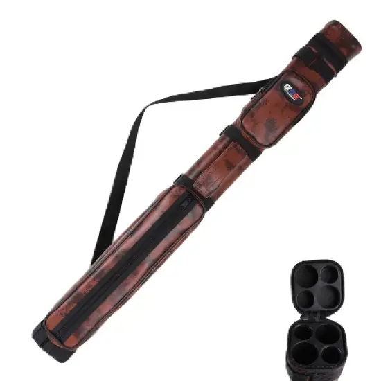 GSE 2x2 Square Cue Case, Pool Cue Stick Carrying Case, Billiard Cue Case Holds 2 Butts and 2 Shafts image {10}